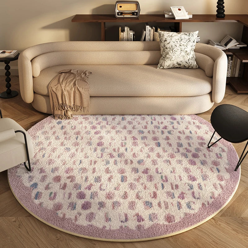 Cream Round Rug