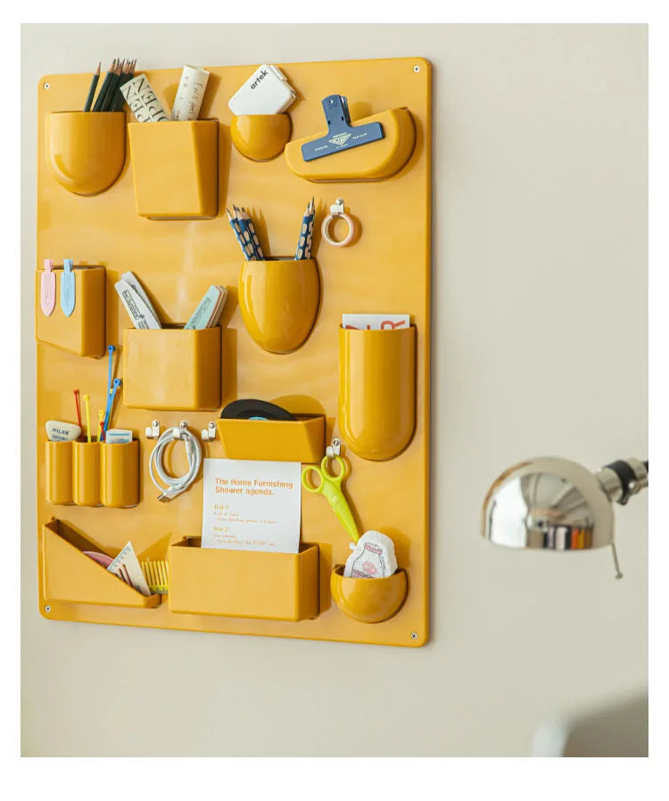 Color Pop Wall Organizer – Multi-Compartment ABS Storage Rack