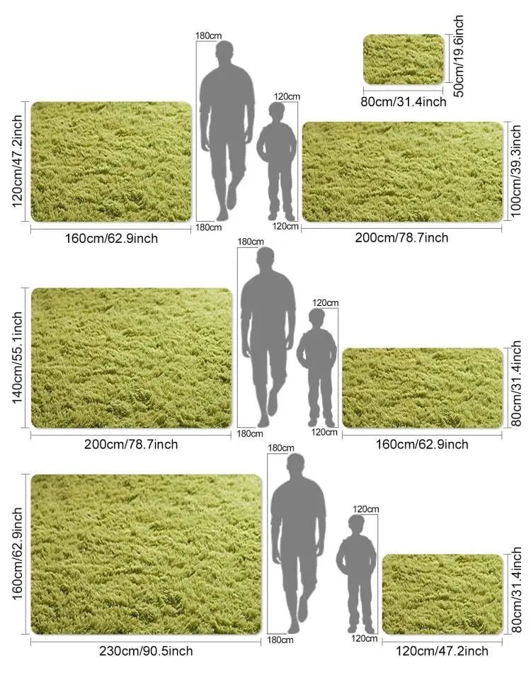 Solid Plush Area Rug – Soft & Minimalist Touch for Cozy Interiors