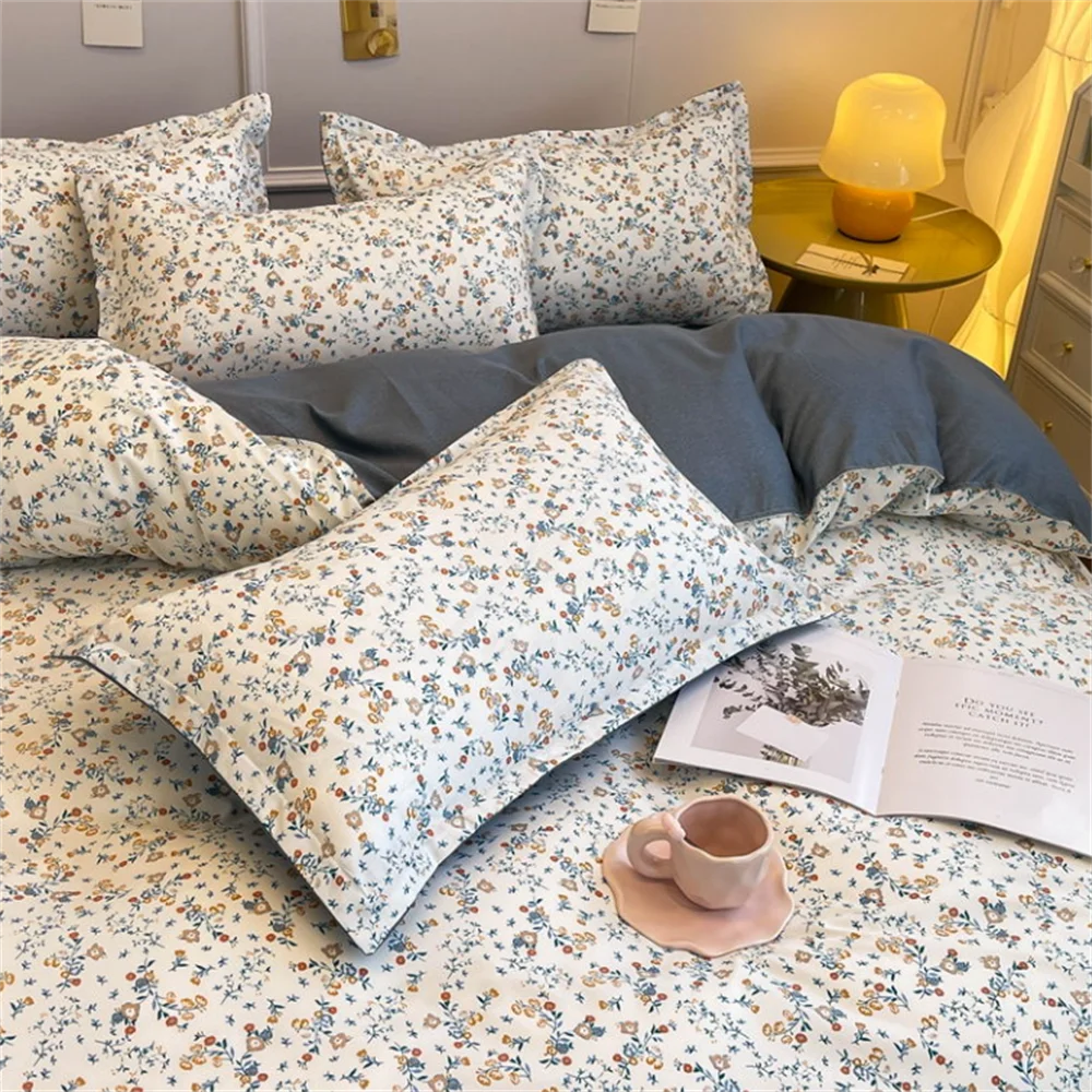 Korean Floral Bedding Bundle Set