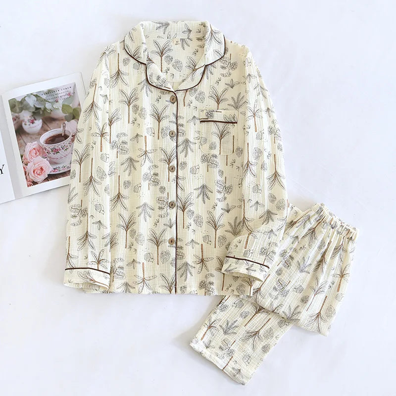 Floral Cotton Pajamas