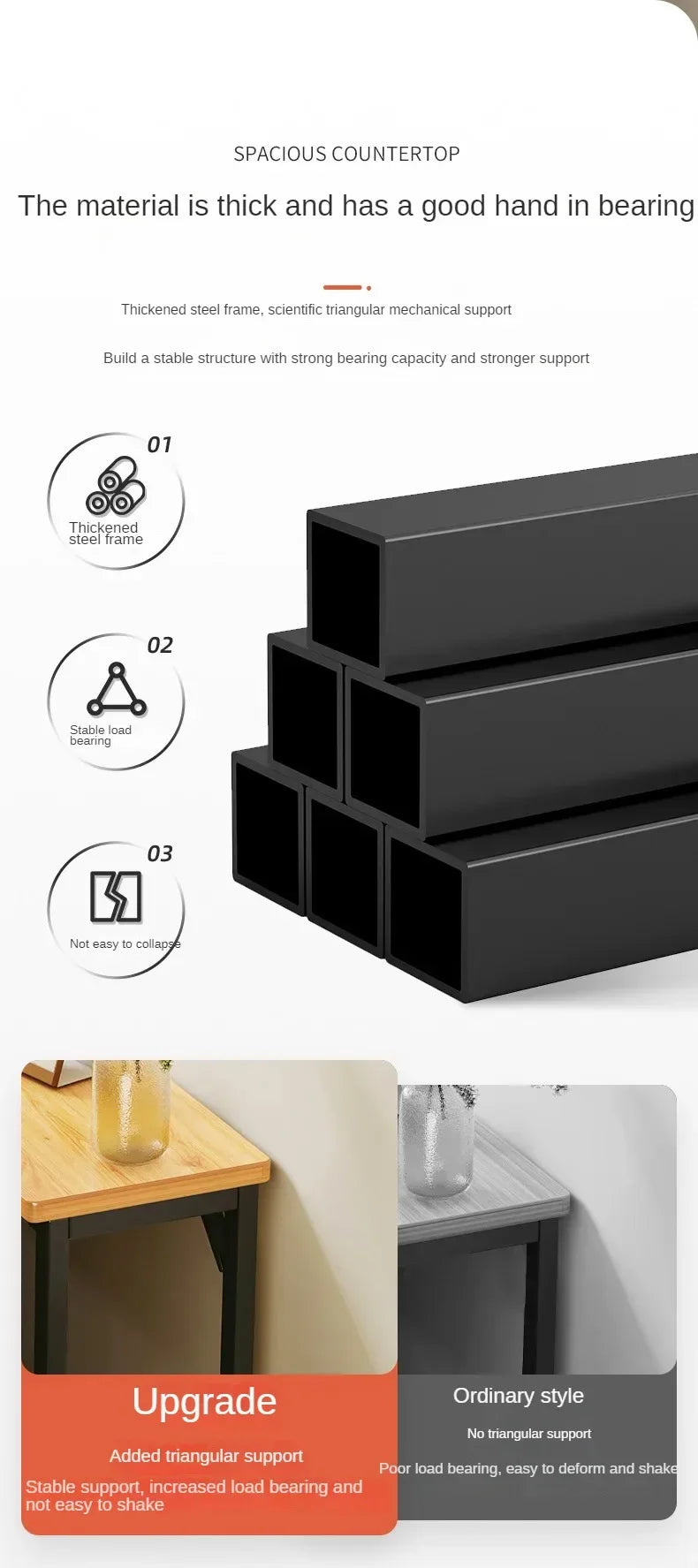 Slim Console Table – Behind Sofa Storage Shelf