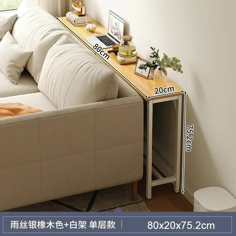 Slim Console Table – Behind Sofa Storage Shelf