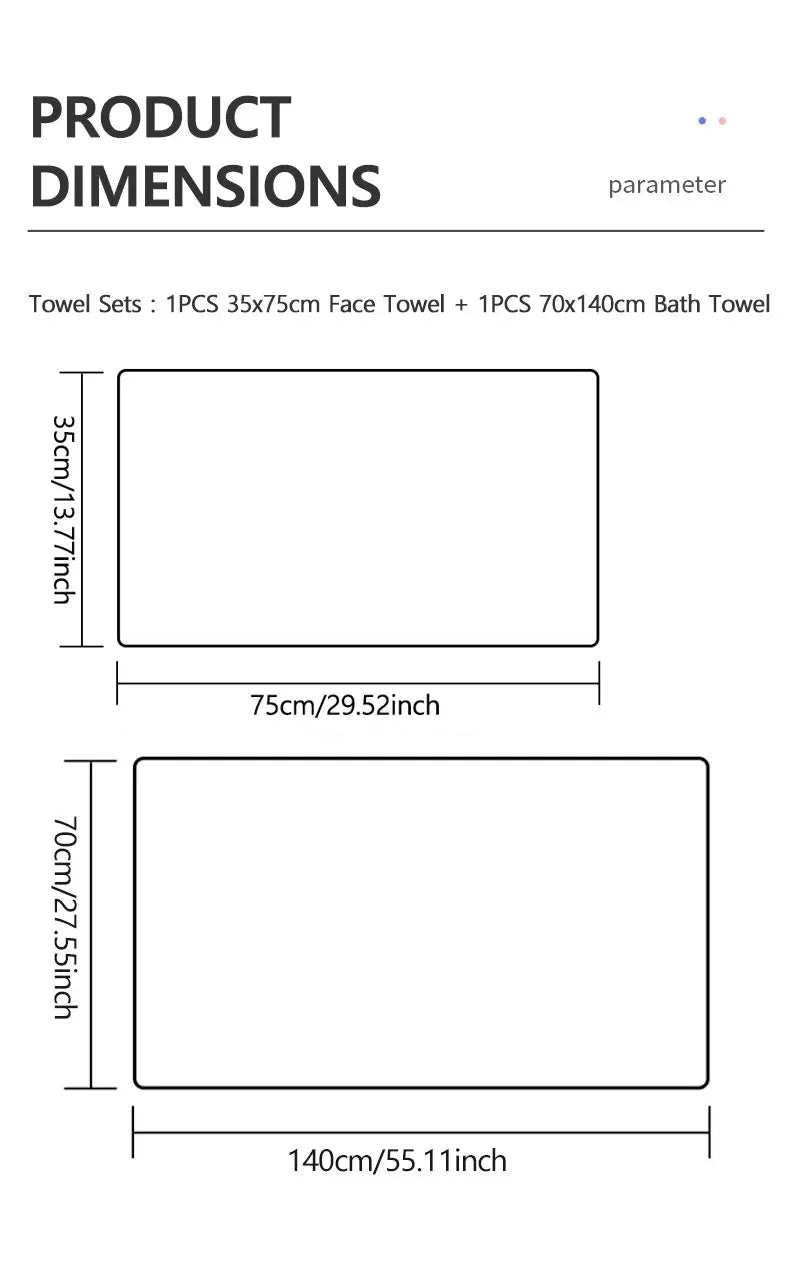 Modern Stripe Microfiber Towel