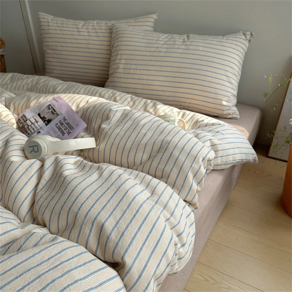 Soft Striped Duvet Cover Set