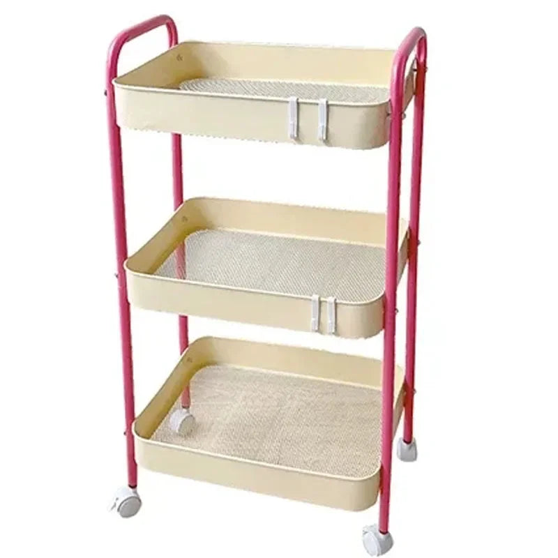 Color Pop 3-Tier Metal Storage Cart