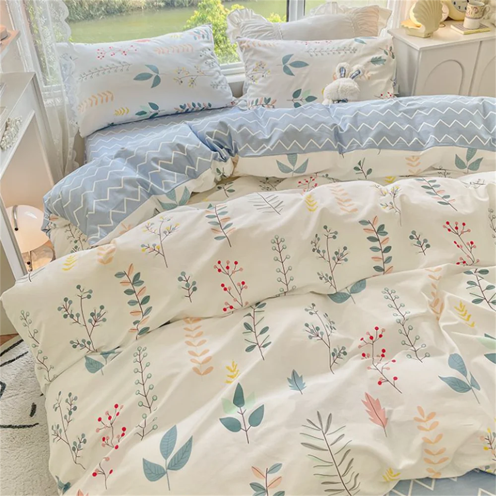 Korean Floral Bedding Bundle Set