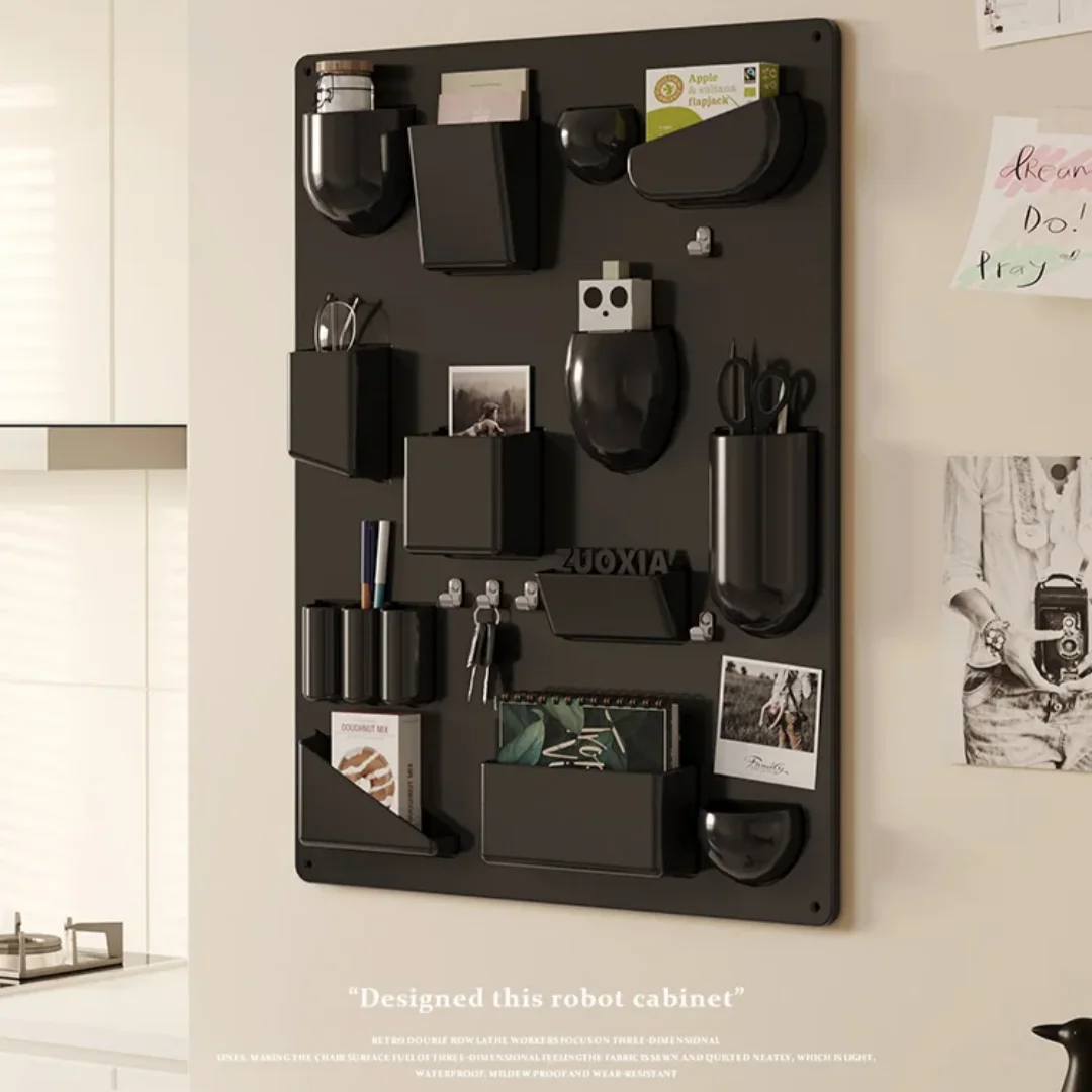 Color Pop Wall Organizer – Multi-Compartment ABS Storage Rack