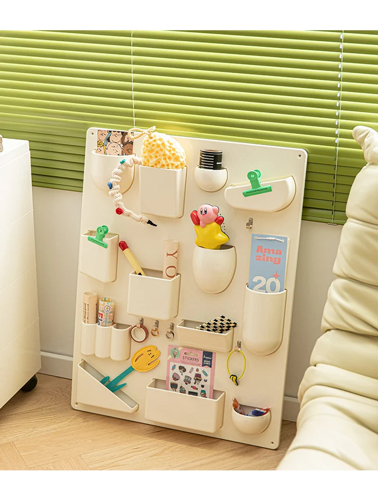 Color Pop Wall Organizer – Multi-Compartment ABS Storage Rack