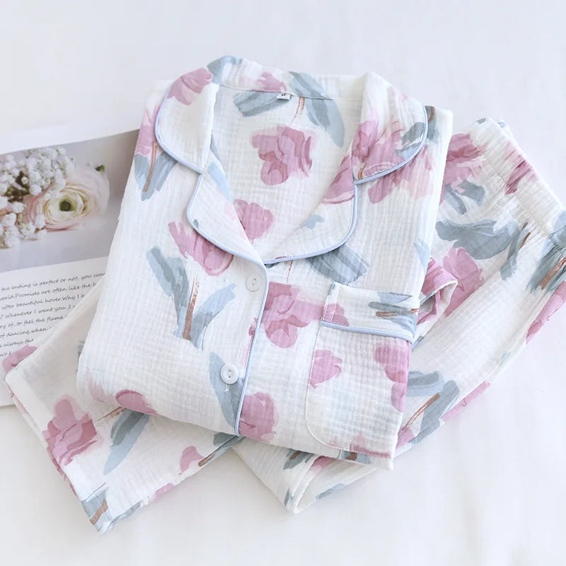 Floral Cotton Pajamas