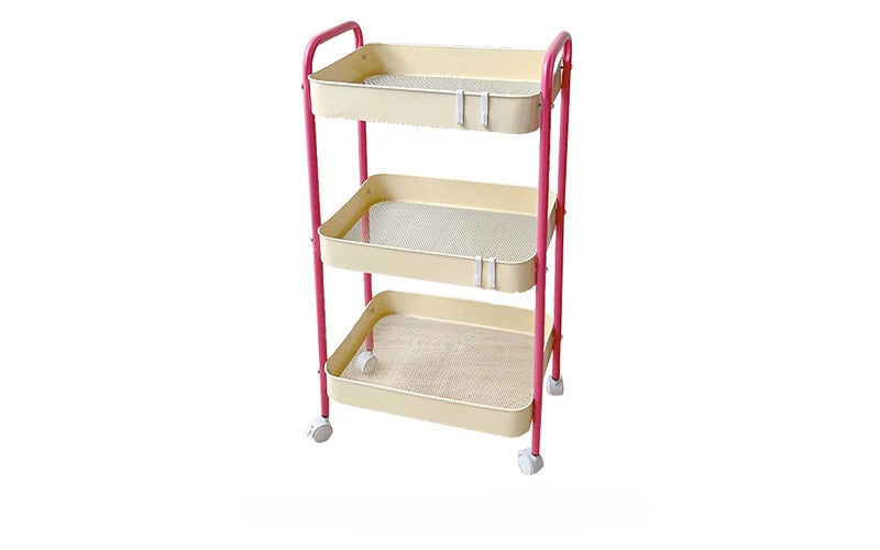 Color Pop 3-Tier Metal Storage Cart