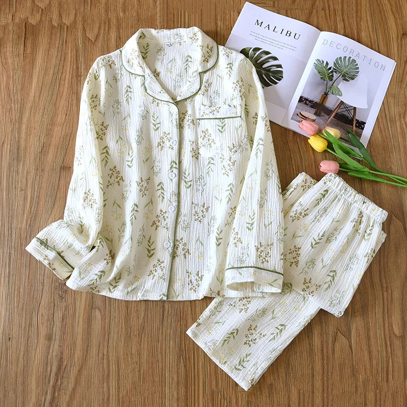 Floral Cotton Pajamas